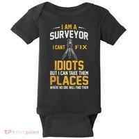 Future Engineer Engineering Equipment Workers Land Surveyor Baby Bodysuit thumb 0
