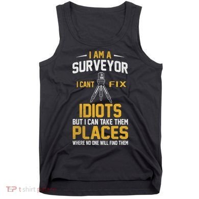 Future Engineer Engineering Equipment Workers Land Surveyor Tank Top