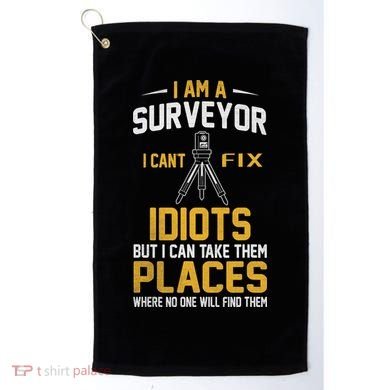 Future Engineer Engineering Equipment Workers Land Surveyor Golf Towel