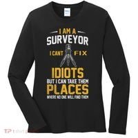 Future Engineer Engineering Equipment Workers Land Surveyor Women's Long Sleeve Shirt thumb 0