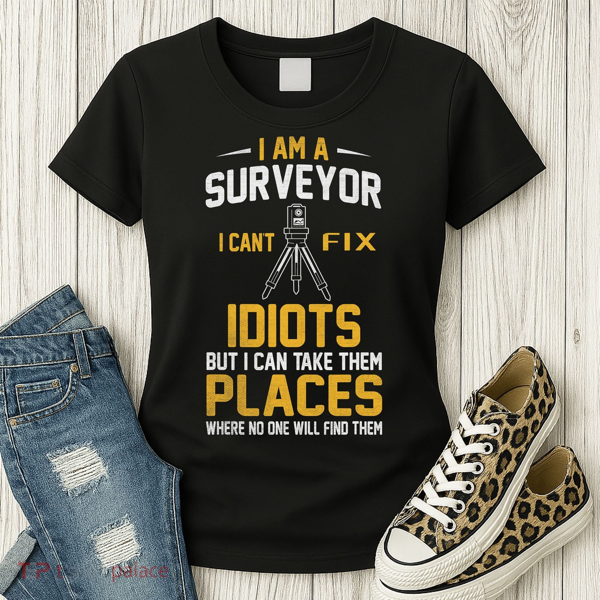 Future Engineer Engineering Equipment Workers Land Surveyor Women's T-Shirt
