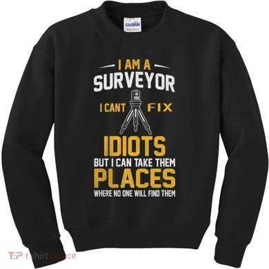 Future Engineer Engineering Equipment Workers Land Surveyor Kids Sweatshirt
