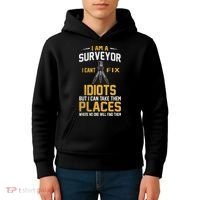 Future Engineer Engineering Equipment Workers Land Surveyor Kids Hoodie thumb 4