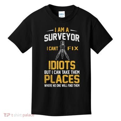 Future Engineer Engineering Equipment Workers Land Surveyor Kids T-Shirt