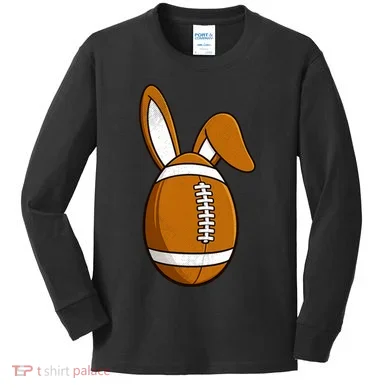 Football Easter Egg Kids Long Sleeve Shirt