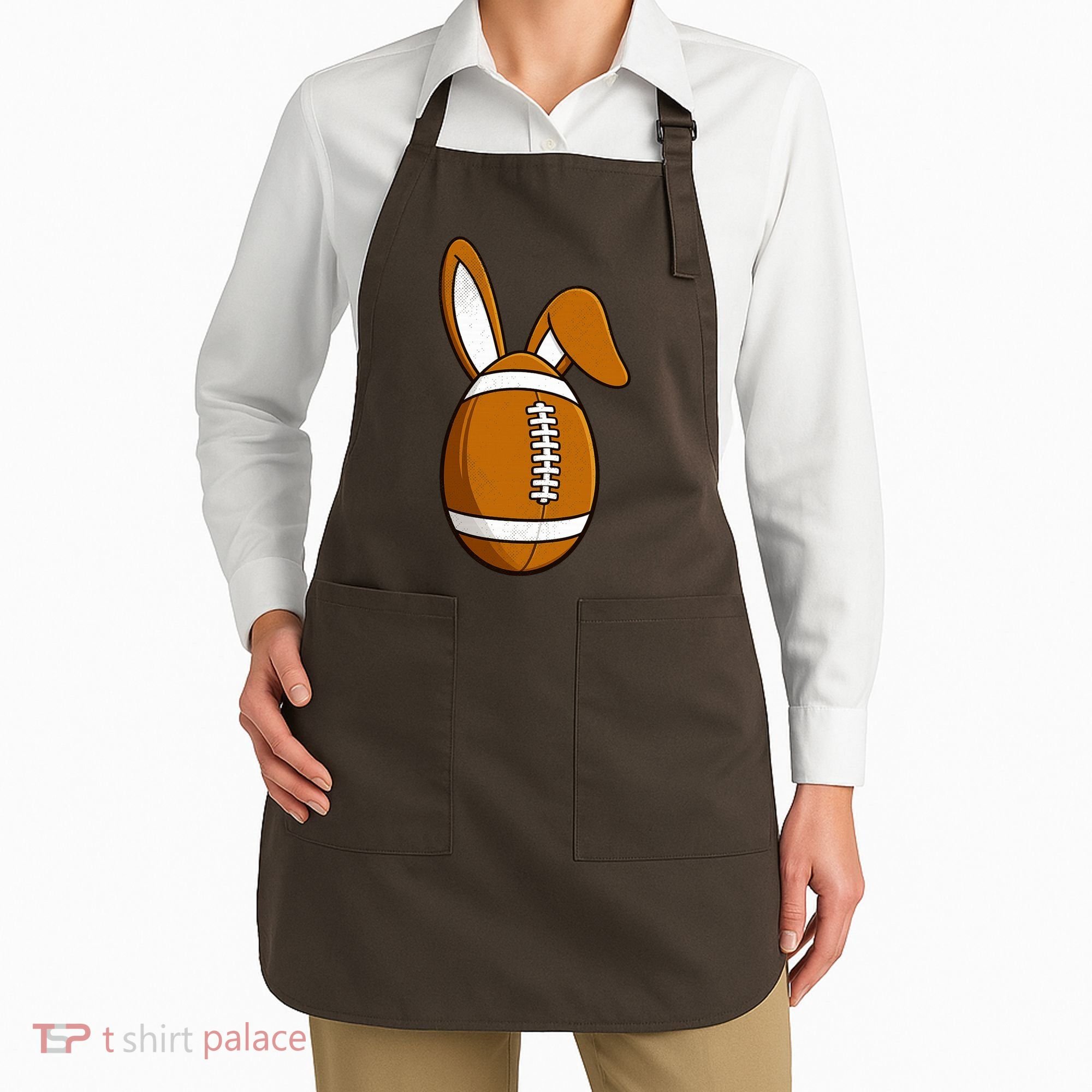 Football Easter Egg Apron