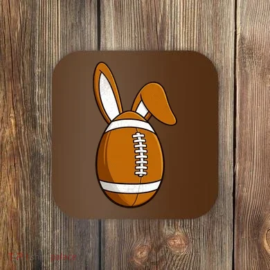 Football Easter Egg Coaster