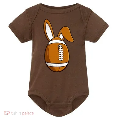 Football Easter Egg Baby Bodysuit