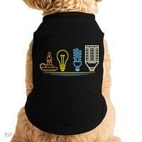 Funny Electrician Engineer Light Bulb Electricity Doggie Tank thumb 0