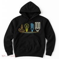 Funny Electrician Engineer Light Bulb Electricity Hoodie thumb 0