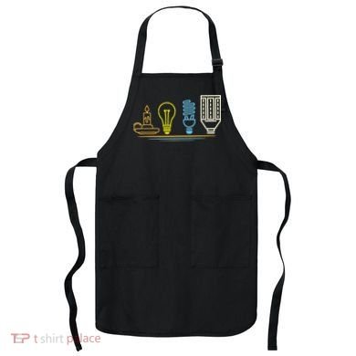 Funny Electrician Engineer Light Bulb Electricity Apron