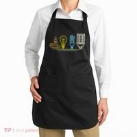 Funny Electrician Engineer Light Bulb Electricity Apron thumb 2