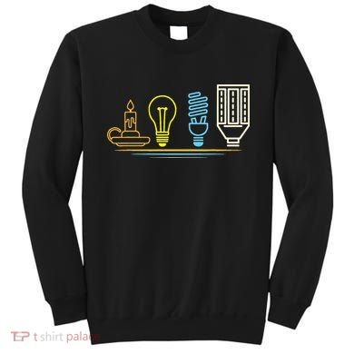 Funny Electrician Engineer Light Bulb Electricity Sweatshirt