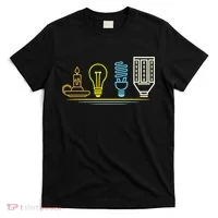 Funny Electrician Engineer Light Bulb Electricity T-Shirt thumb 0