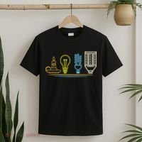 Funny Electrician Engineer Light Bulb Electricity T-Shirt thumb 2