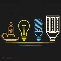 Funny Electrician Engineer Light Bulb Electricity T-Shirt thumb 7