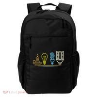 Funny Electrician Engineer Light Bulb Electricity Backpack thumb 0