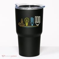 Funny Electrician Engineer Light Bulb Electricity Tumbler thumb 0