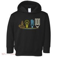 Funny Electrician Engineer Light Bulb Electricity Toddler Hoodie thumb 0
