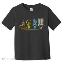 Funny Electrician Engineer Light Bulb Electricity Toddler T-Shirt thumb 0