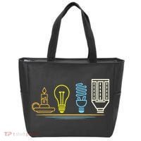 Funny Electrician Engineer Light Bulb Electricity Tote Bag thumb 0