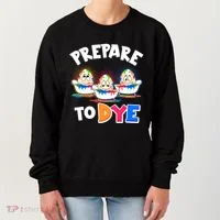 Funny Easter Eggs Prepare To Dye Women's Sweatshirt thumb 0