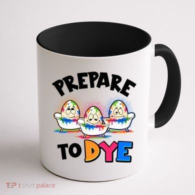 Funny Easter Eggs Prepare To Dye Coffee Mug back