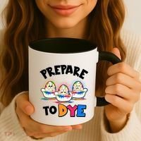 Funny Easter Eggs Prepare To Dye Coffee Mug thumb 3