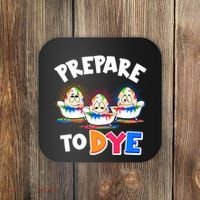 Funny Easter Eggs Prepare To Dye Coaster thumb 0
