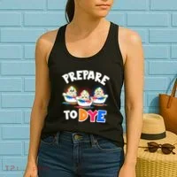 Funny Easter Eggs Prepare To Dye Women's Tank Top thumb 2