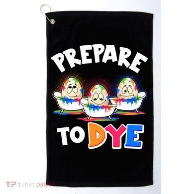 Funny Easter Eggs Prepare To Dye Golf Towel