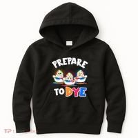Funny Easter Eggs Prepare To Dye Kids Hoodie thumb 0