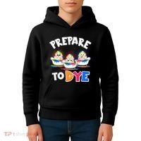 Funny Easter Eggs Prepare To Dye Kids Hoodie thumb 4