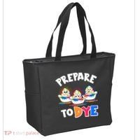 Funny Easter Eggs Prepare To Dye Tote Bag thumb 2