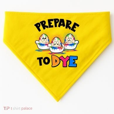 Funny Easter Eggs Prepare To Dye USA-Made Doggie Bandana