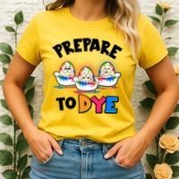 Funny Easter Eggs Prepare To Dye Women's T-Shirt thumb 2