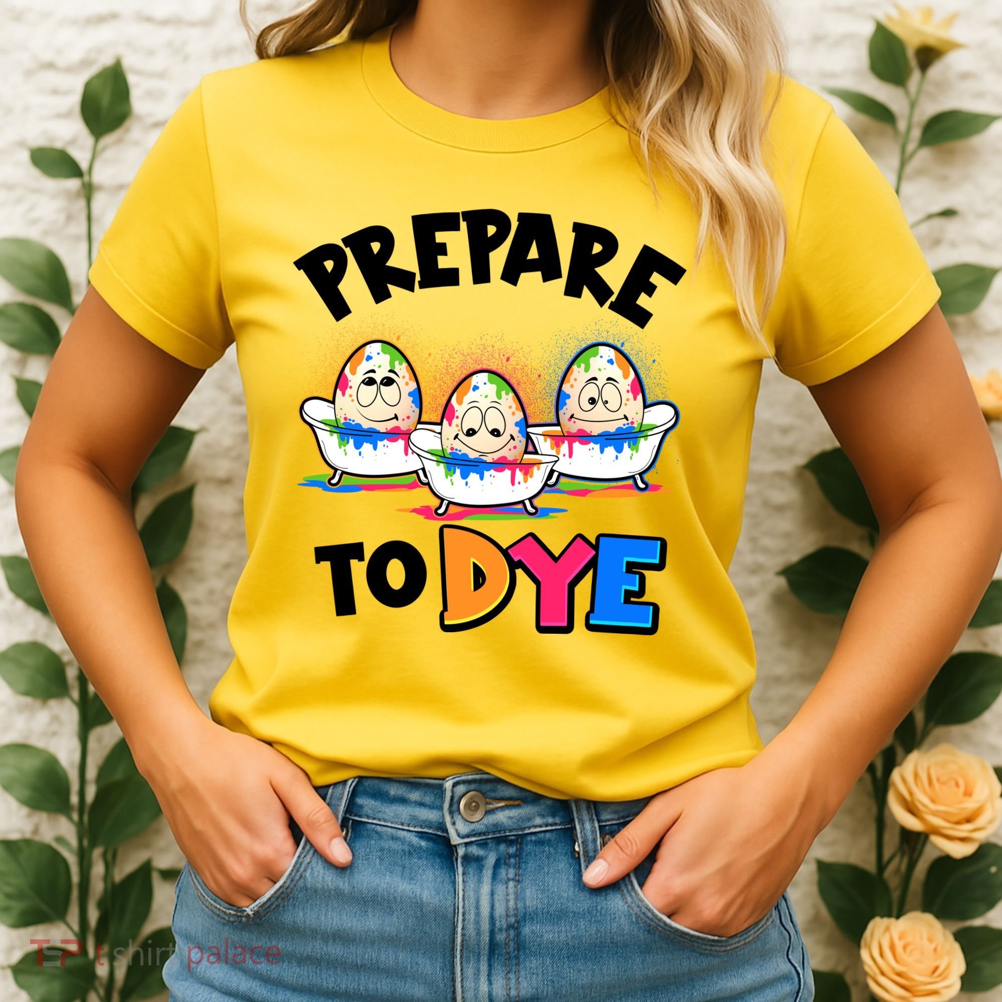 Funny Easter Eggs Prepare To Dye Women's T-Shirt