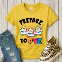 Funny Easter Eggs Prepare To Dye Women's T-Shirt thumb 3