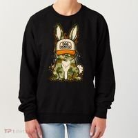 Funny Easter Egg Hunter Camouflage Bunny Rabbit Women's Sweatshirt thumb 0