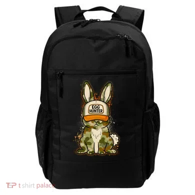 Funny Easter Egg Hunter Camouflage Bunny Rabbit Backpack