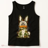 Funny Easter Egg Hunter Camouflage Bunny Rabbit Tank Top thumb 2