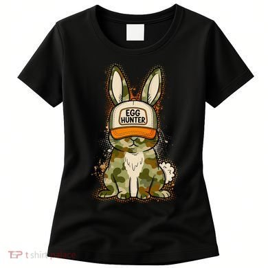 Funny Easter Egg Hunter Camouflage Bunny Rabbit Women's T-Shirt