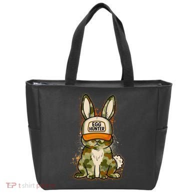 Funny Easter Egg Hunter Camouflage Bunny Rabbit Tote Bag