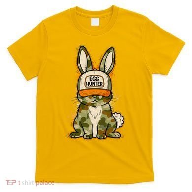 Funny Easter Egg Hunter Camouflage Bunny Rabbit T-Shirt