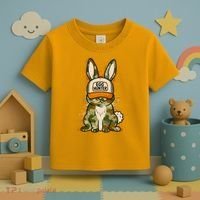Funny Easter Egg Hunter Camouflage Bunny Rabbit Toddler T-Shirt thumb 3