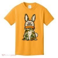 Funny Easter Egg Hunter Camouflage Bunny Rabbit Kids T-Shirt thumb 0