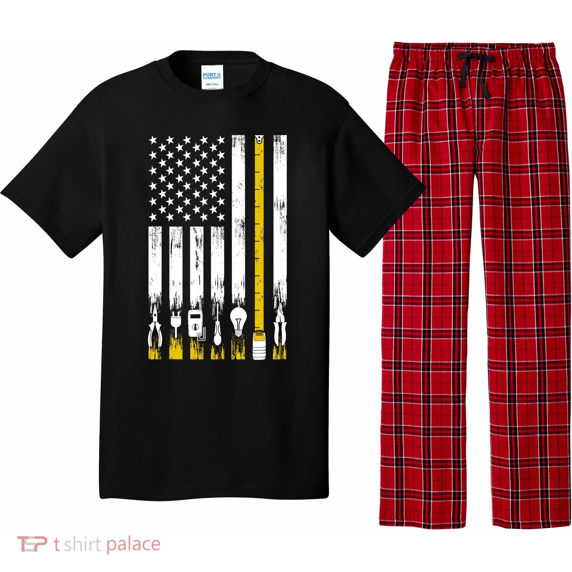 Funny Electrician Electrician Electrical Engineer Pajama Set