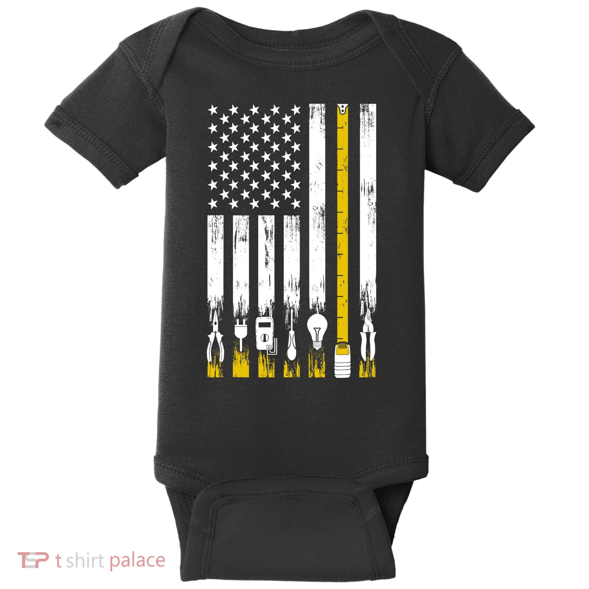 Funny Electrician Electrician Electrical Engineer Baby Bodysuit