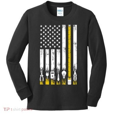 Funny Electrician Electrician Electrical Engineer Kids Long Sleeve Shirt