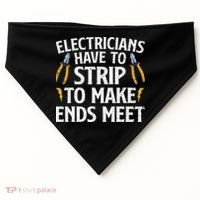 Funny Electrician Electrician Electrical Tools USA-Made Doggie Bandana thumb 0